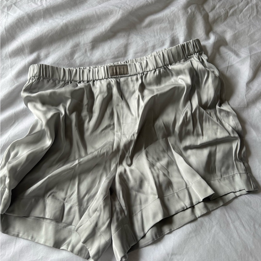 J. Crew Women's Gray silk shorts